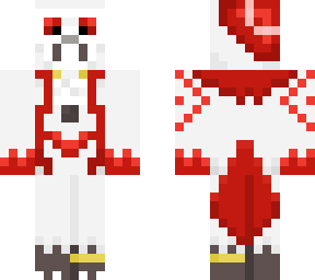 red/white bird skin (for u/funnyanimalperson on reddit)