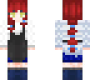 redhead with apron