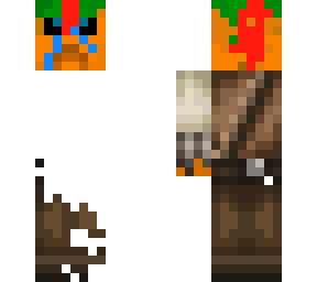 sad carrot face  without body