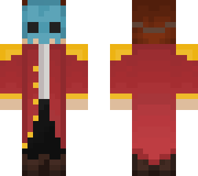 skull-masked captain- blue mask