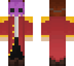 skull-masked captain- purple mask