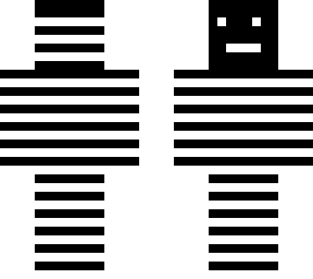 stripe white/black