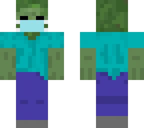 zombie with a face mask