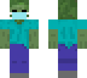 zombie with a face mask