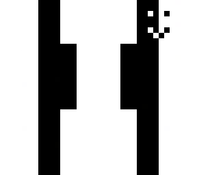 black and white