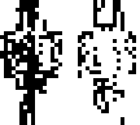 black and white skin