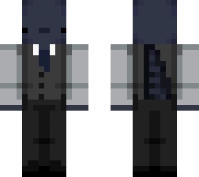 black axolotl in suit
