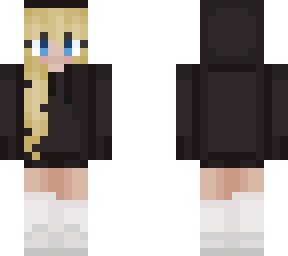 black hoodie (blonde)