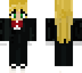 blonde girl with suit