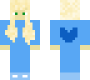 blue blonde girl