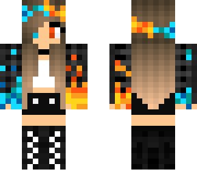 chica fuego y agua