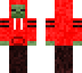creeper in a red hoodie
