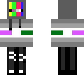demigenderqueer pride glitch skin