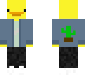 duck with cactus flock jacket