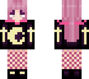 emo girl pink