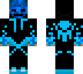 gamer with skeleton mask (dyed hair)