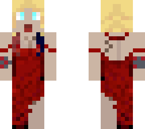 harley quinn from not alive squad in the red wedding dress