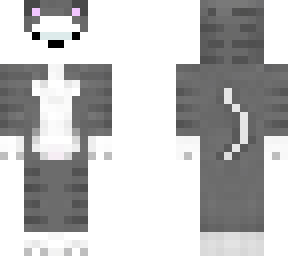 ice bear wearing a cat costume