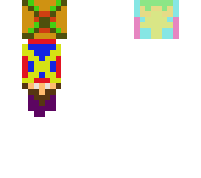 king face on front layer and totem