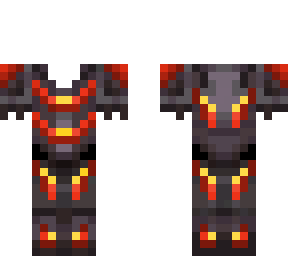 lava netherite armour