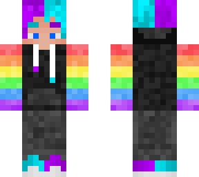rainbow sleeve hoodie