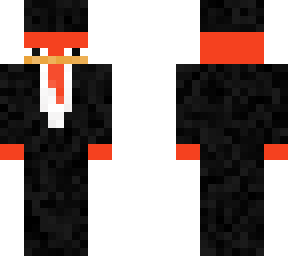 red duck with suit