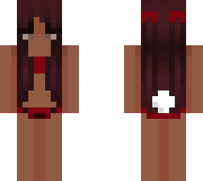 red hair wine bikini