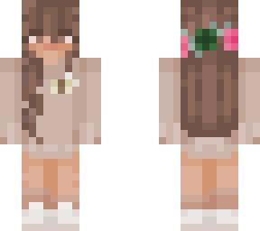 remake of someones skin (added pink flowers)