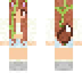 summer fox long brown haired skin