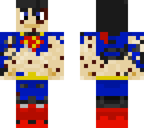 superman armor w/damage