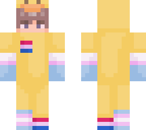 transgender and bi person in a duck onesie