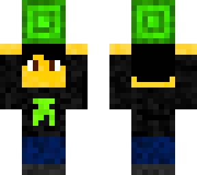 animearter holding a emeral block!