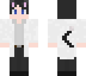 black cat boy scientist