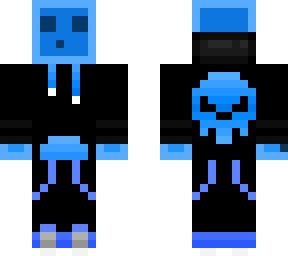 blue gamer skull
