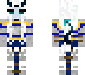 blue skinned demon warrior