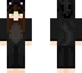 brown hair cat girl skin