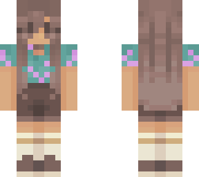 brunette with hawaiian shirt