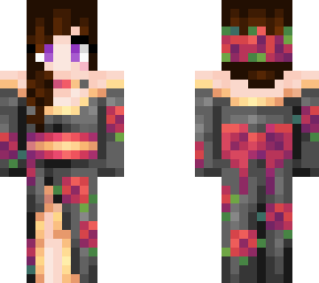 dannyysam kimono gray flower