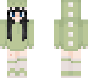 dino girl (black hair/slim)