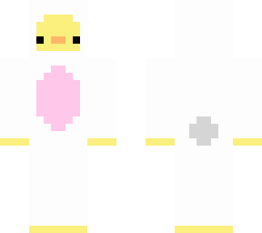 duck in a bunny costume