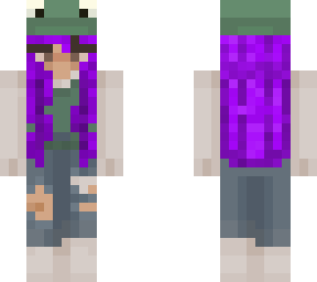 frog girl w purple hair 2.0