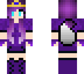 galaxy purple hair