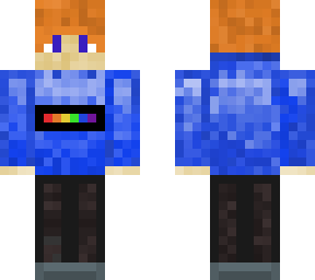 ginger boy with blue jumper