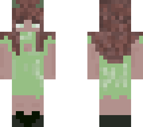 green aesthetic girl