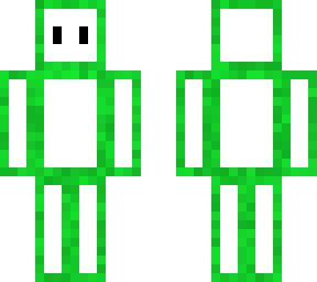 green and white man