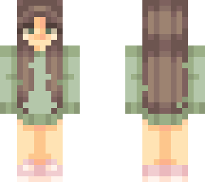 green sweater