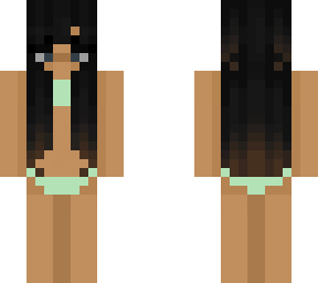 green swimming outfit