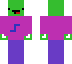 lime skeppy in pink and purple clothing