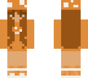 orange mushroom girl