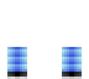 pant base - blue jeans & black shoes